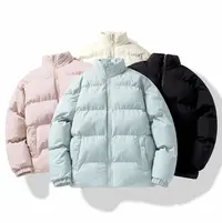 加厚简约棉服情侣款2024冬季新款韩版潮流帅气立领休闲百搭外套男