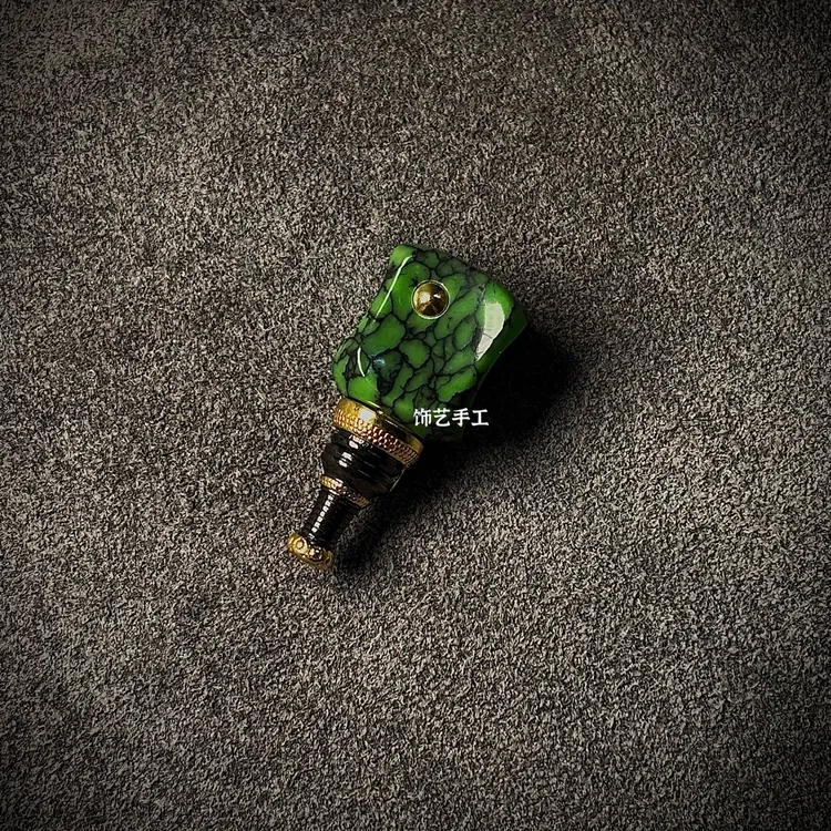 菜籽绿分体三通 手工精工制作 