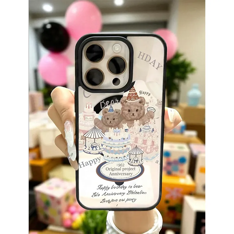 BANCA生日蛋糕熊适用苹果17promax磁吸手机壳iPhone16/15/14/1312