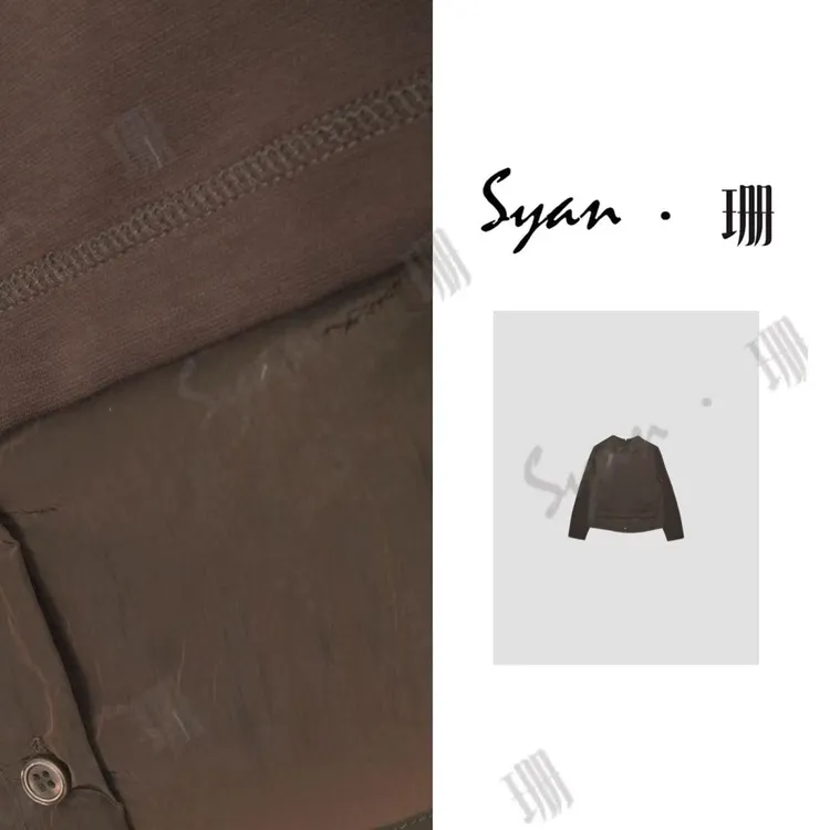 Syan【静奢秋意】新款早秋显白潮流百搭假两件长袖衬衫