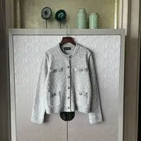 【星网衫】康赛妮联名绵羊毛铜氨山羊绒桑蚕丝锦纶针织开衫外套