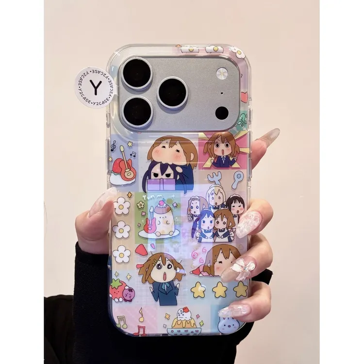 卡通轻音少女插画适用苹果17/16promax手机壳华为p80小米vivooppo