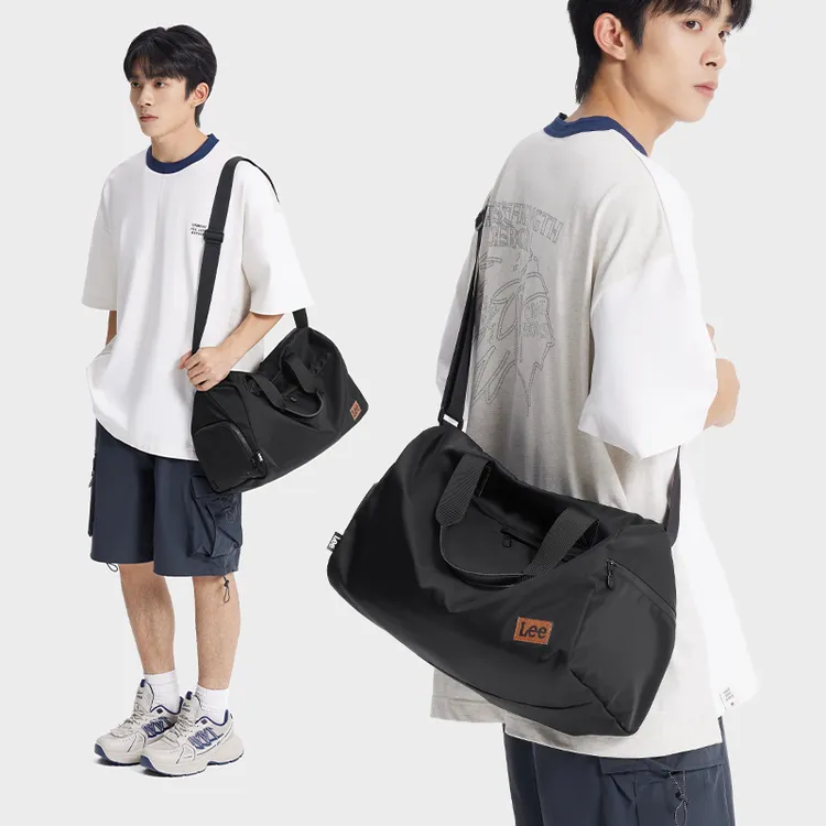 Lee旅行袋男士轻便运动训练健身包学生行李包女大容量单肩斜挎包