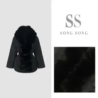 SONG-原创【玄狐魅影】冬季白鹅绒保暖蓬松可拆卸狐狸毛高端羽绒服