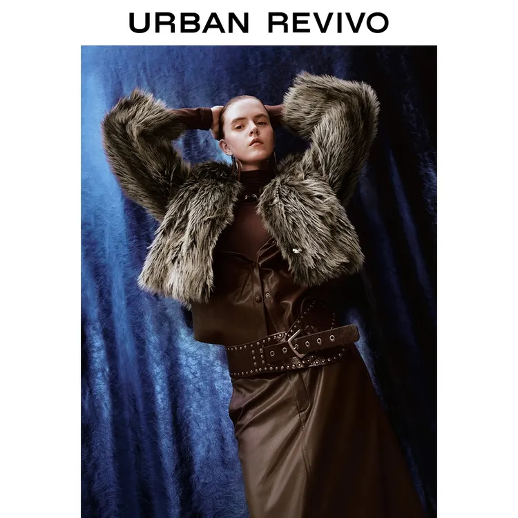 UR2025秋季新款女装潮流复古短款外套UWJ150076+