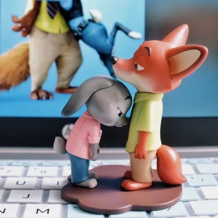 疯狂动物城拍档公仔盲盒甜蜜倚靠潮玩摆件礼物情侣节日20号前发完