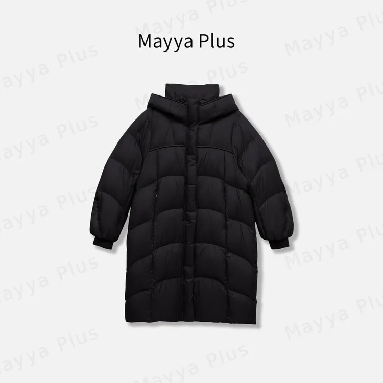 【千山暮雪】Mayya Plus麦芽定制气质显瘦毛茸茸羽绒服外套32547067