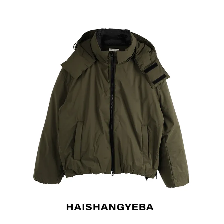 【海上叶爸】新款2025秋冬百搭白鸭连帽男女同款厚款休闲保暖羽绒服