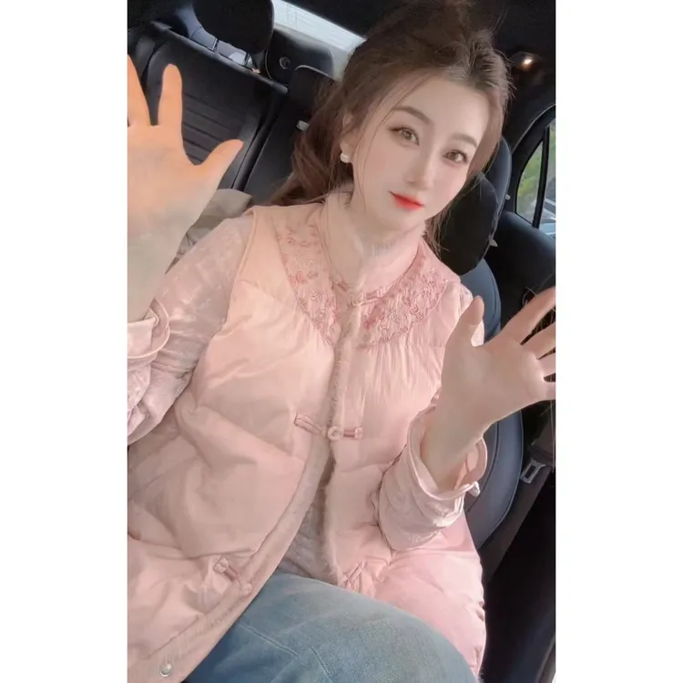 『国风轻语X』设计显瘦百搭时尚羽绒马甲7703