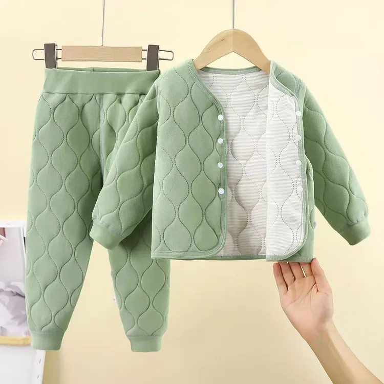 校服神器冬季儿童保暖套装内穿秋冬季加厚男女童婴儿宝宝