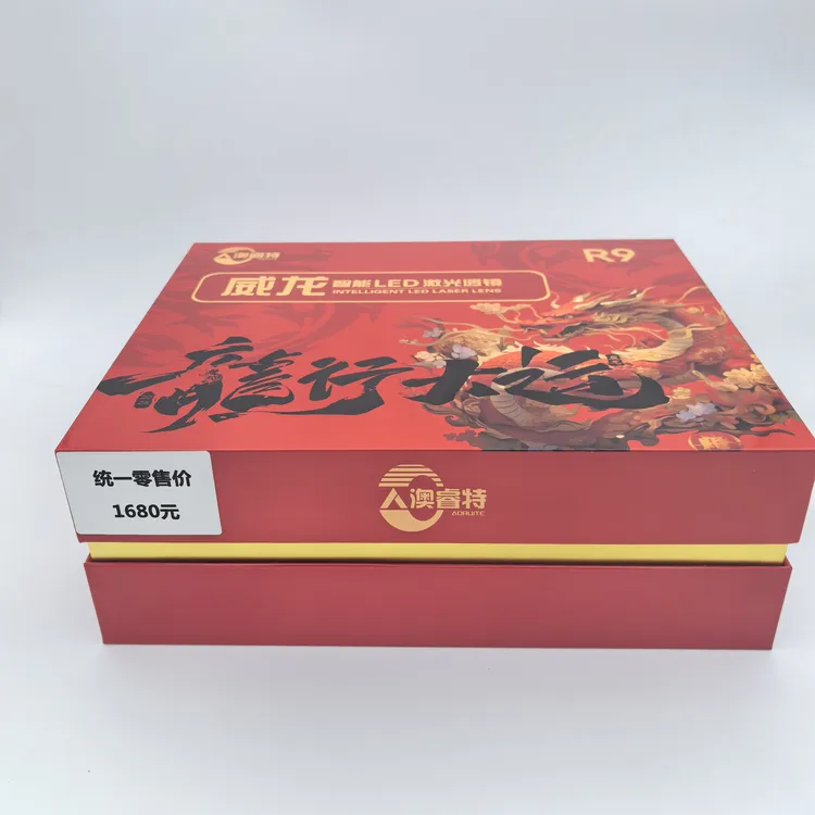 澳睿特R9威龙55w双灯杯LED透镜 3寸透镜 改装汽车灯升级版安装