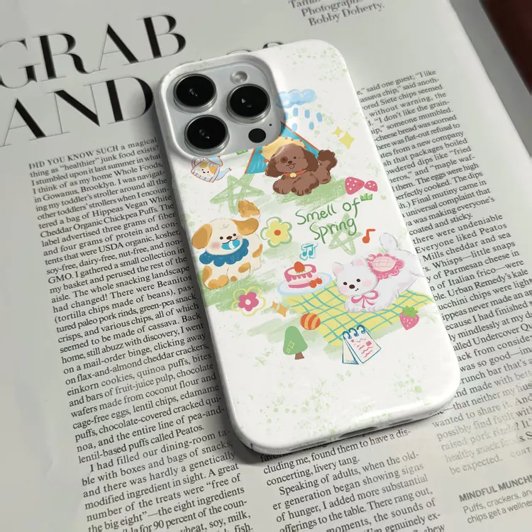 春日小狗狗适用于苹果17promax手机壳iphone16pro小众15/14小米13