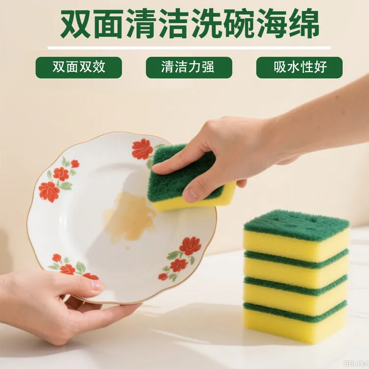 安贝森加厚海绵洗碗布海绵擦刷碗海绵擦清洁块厨房洗锅海绵擦新款