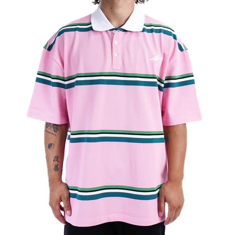 SPO OVERSIZE CUT POLO SHIRT COCOPIMK