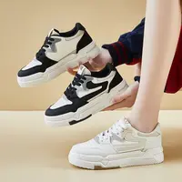 秋冬新款女生运动时尚百搭潮流皮面阿甘鞋休闲板鞋DY008