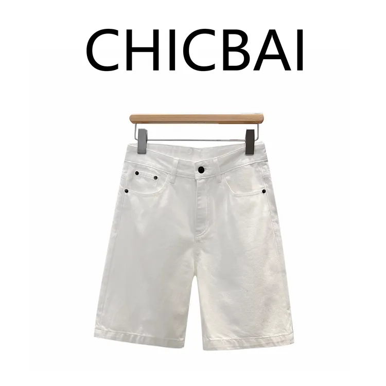 CHICBAI 极简全棉酷夏松弛百慕大短裤