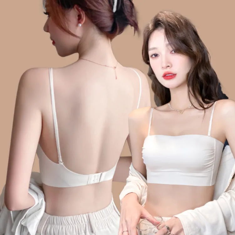 【美背抹胸】琥珀流光内衣小胸聚拢轻薄透气夏天吊带2025细肩带内衣