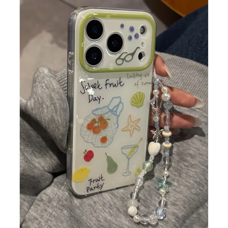 诚星泽购物袋水果插画适用苹果16PRO手机壳华为OPPO小米VIVO新款