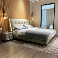【选健康不选溢价】S15-6#意式极简真皮现代简约主卧大床