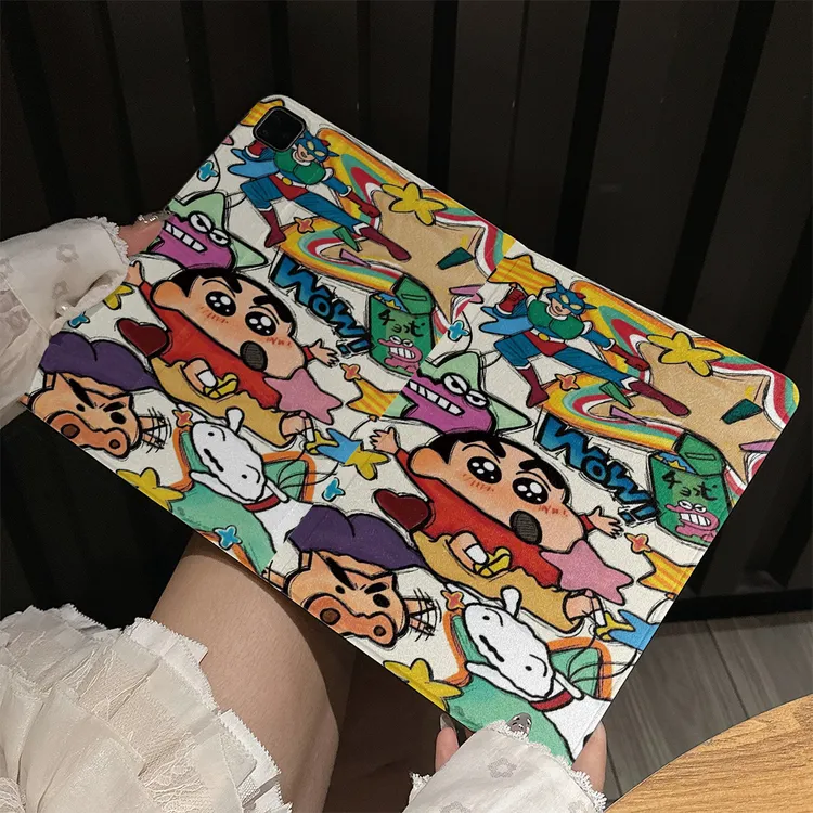 小新适用ipad保护套ipad10平板壳10.9寸书本式pro11蚕丝纹平板壳