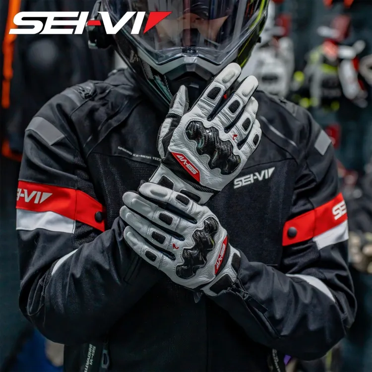 SEI-VI蜂鸟骑行手套防摔碳纤维手套夏季男女透气机车摩托车手套