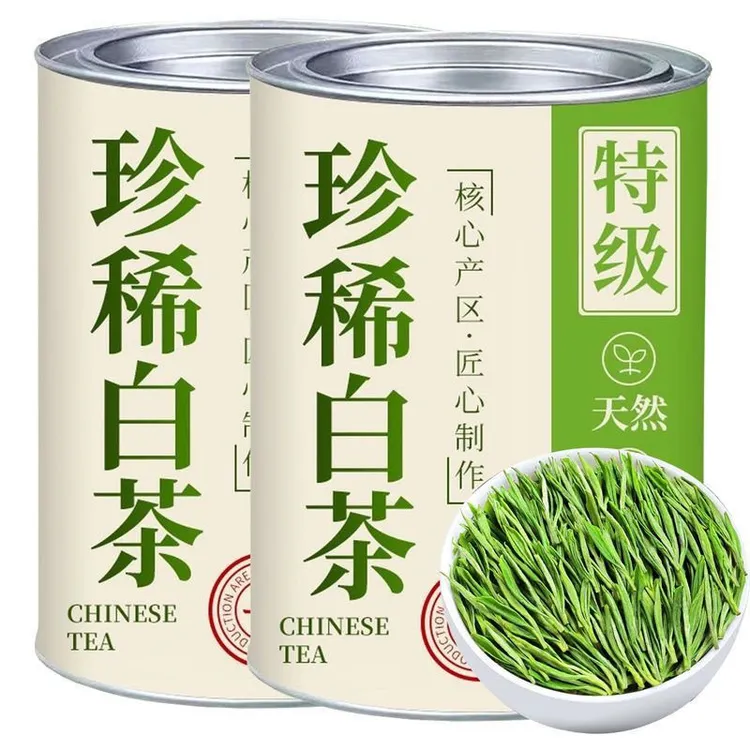 2025新茶珍稀白茶明前高山绿茶春茶正宗白茶罐装