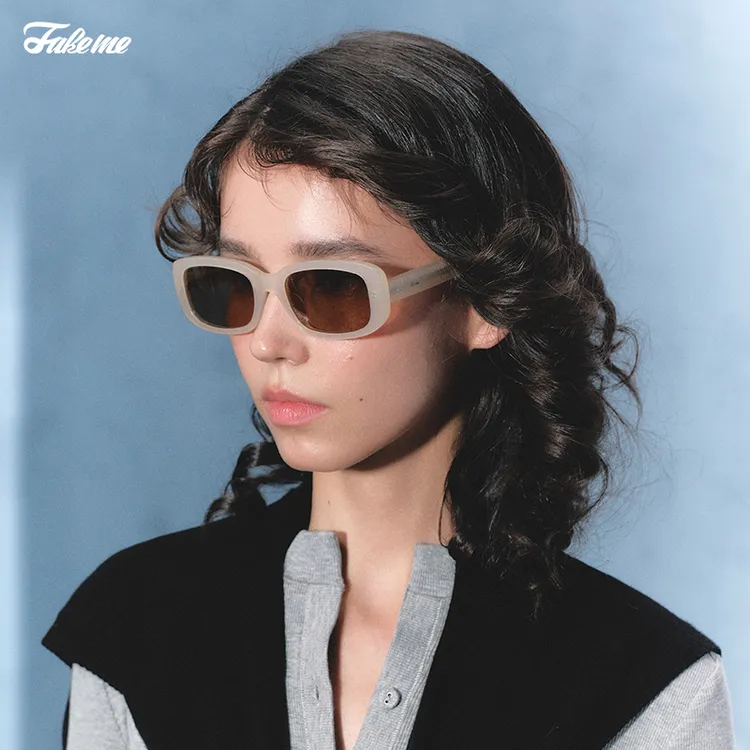 Fakeme【商场同款】明星同款板材方框渐变墨镜防紫外线太阳镜gotcha