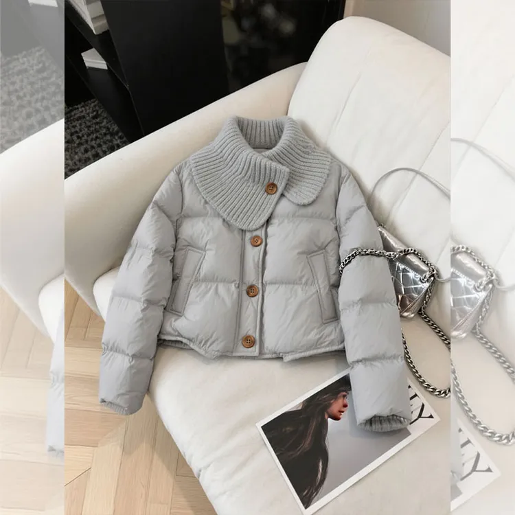 冬季新款棉服厚外套女时尚百搭设计费翻领棉衣洋气减龄面包服棉袄