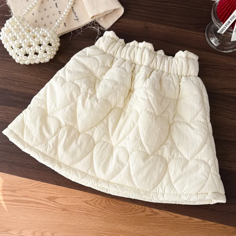 女童半身裙秋冬2025新款加厚夹棉裙子洋气韩版儿童女宝宝冬季半裙