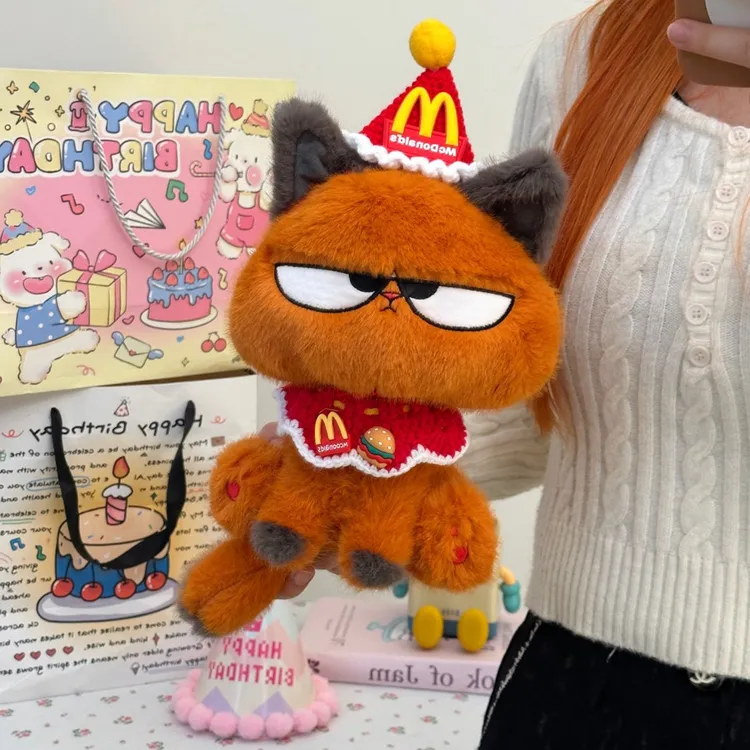 可爱高冷小猫咪玩偶卡通毛绒玩具橘猫公仔女生抱枕情侣送生日礼物