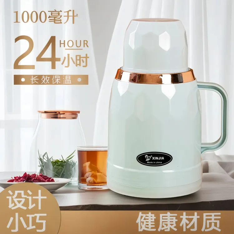 水壶2025新款玻璃内胆保温壶大容量家用开水瓶学生小热水壶高颜值