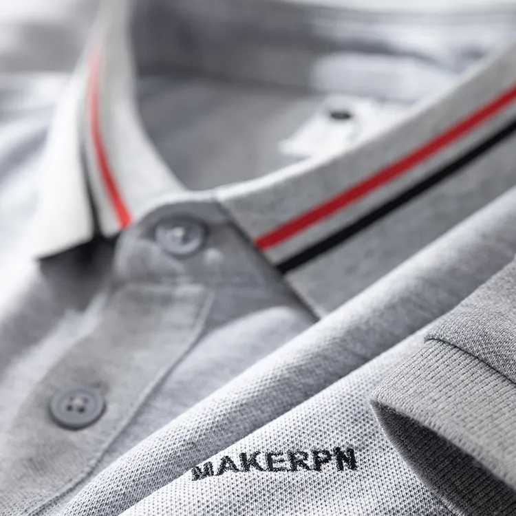 约蒂宾弗夏季冰感柔顺棉质POLO衫男士短袖领口撞色织带男半袖体恤