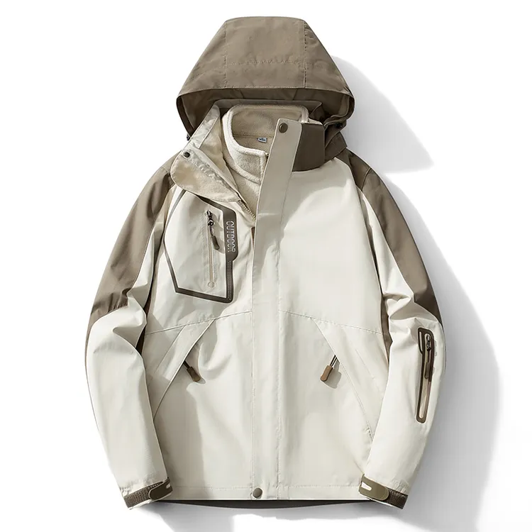 冲锋衣外套三合一两件套抓绒内胆可拆卸防风防御户外登山服旅游