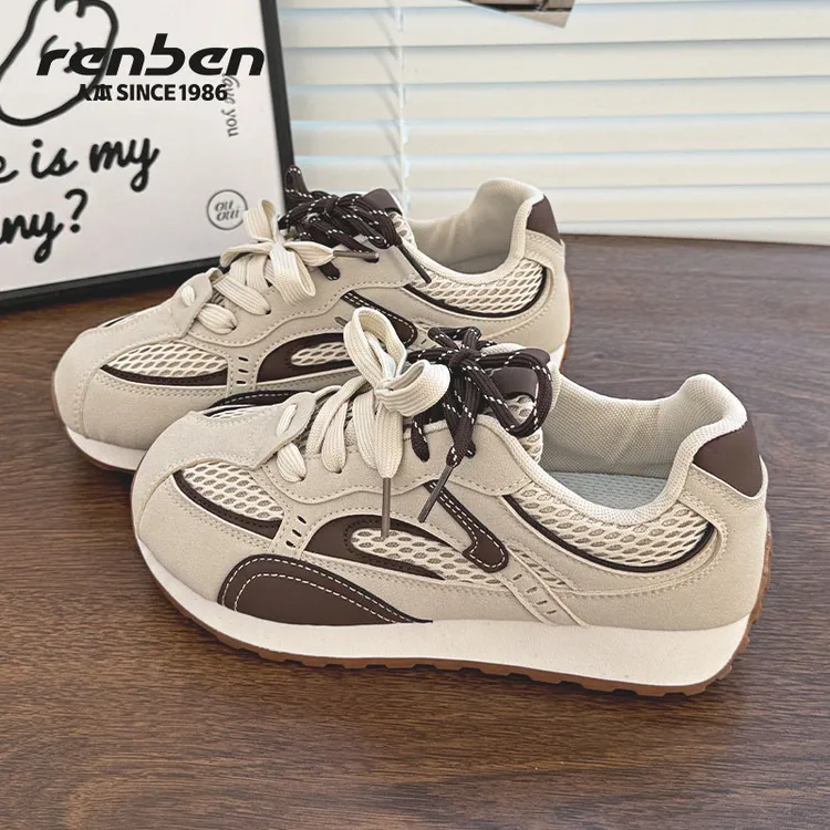 人本官方旗舰店2025秋季新款阿甘鞋时尚ins休闲鞋女款美式鞋子