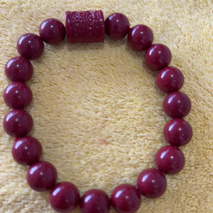 非金属合成锆石手链 男女情侣本命年10mm转运珠时尚百搭饰品