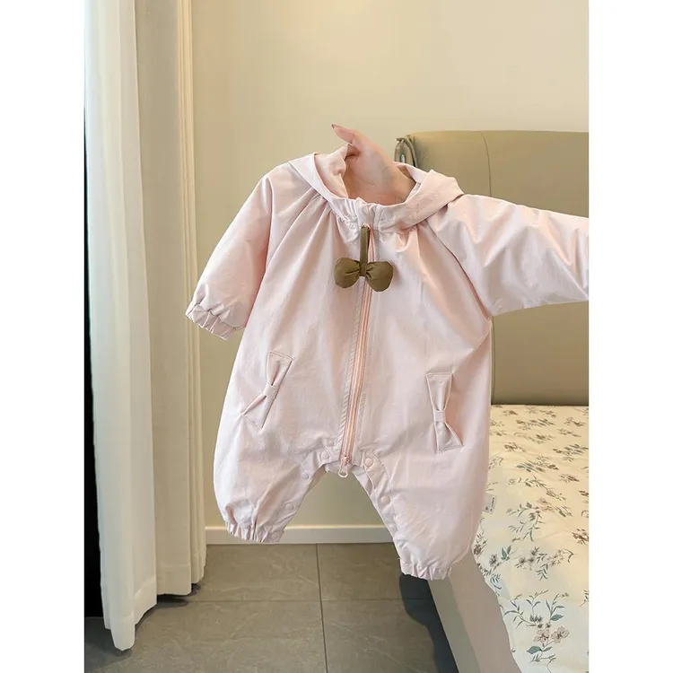 【闭眼入】婴儿衣服秋装连体衣2025新款韩系洋气小月龄女宝宝防风