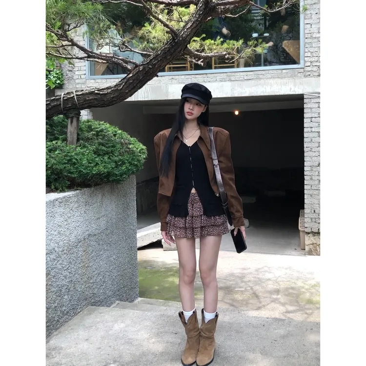 【伦敦旧事短外套】秋季美拉德休闲独特酷飒夹克BD短外套252V1861