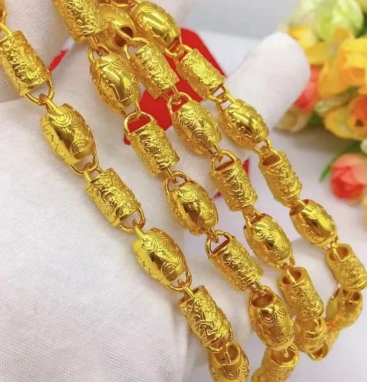 合金项链 【橄榄福桶项链】时尚 百搭 经典 潮流 精美 精工制作款