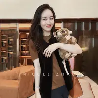 NZ0877【贵姐NICOLE】【爱的代价】进口圆领貂绒马甲外套