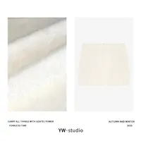  YUWEI/定制 高智感炸街显瘦80%南非马海毛20%澳毛短裙 CYPS2556