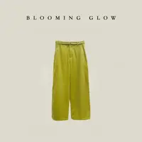 BLOOMING GLOW 鲜榨柠檬 改良而非革命的条绒Pima棉长裤 五金银扣
