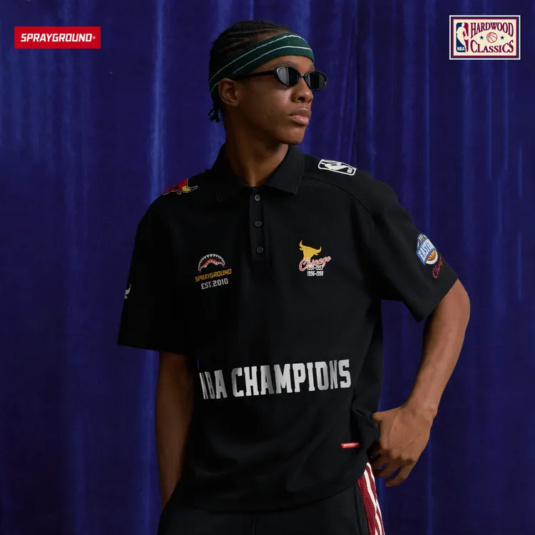 SPRAYGROUND I NBA HWC联名系列鲨鱼嘴短袖T恤复古JM NE220248