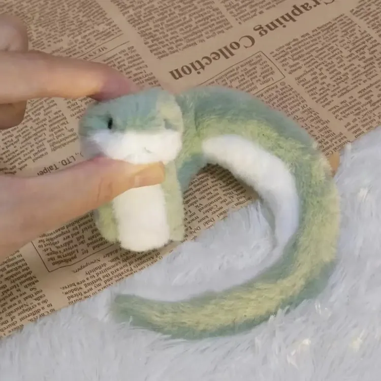 【喜黛色】蛇年可爱小蛇公仔毛绒玩偶布娃娃玩偶沙发客厅摆件礼物