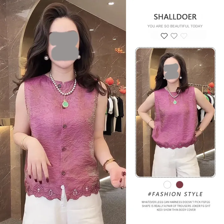 2025夏季新款温柔减龄清新休闲气质宽松显瘦时尚百搭上衣