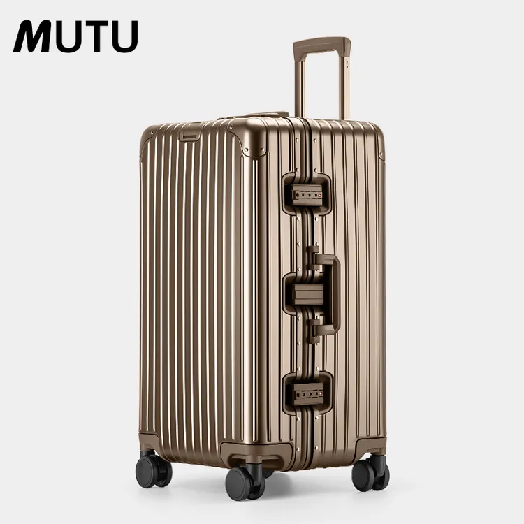 慕途2025新款大容量全铝镁合金行李箱加厚结实托运拉杆箱旅行箱子