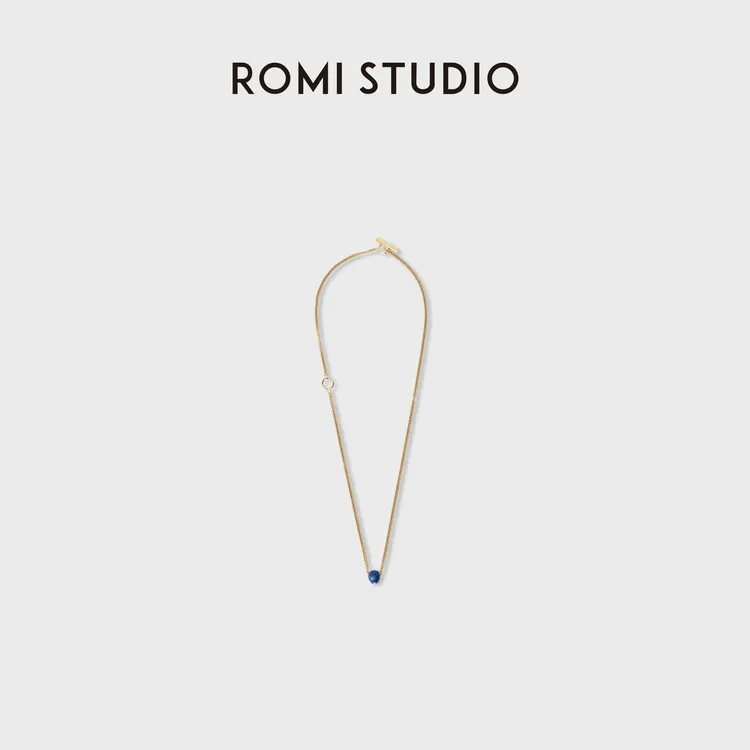 ROMI STUDIO 黄铜项链 珐琅圆珠分段烧制黄铜项链 RWDRP03584