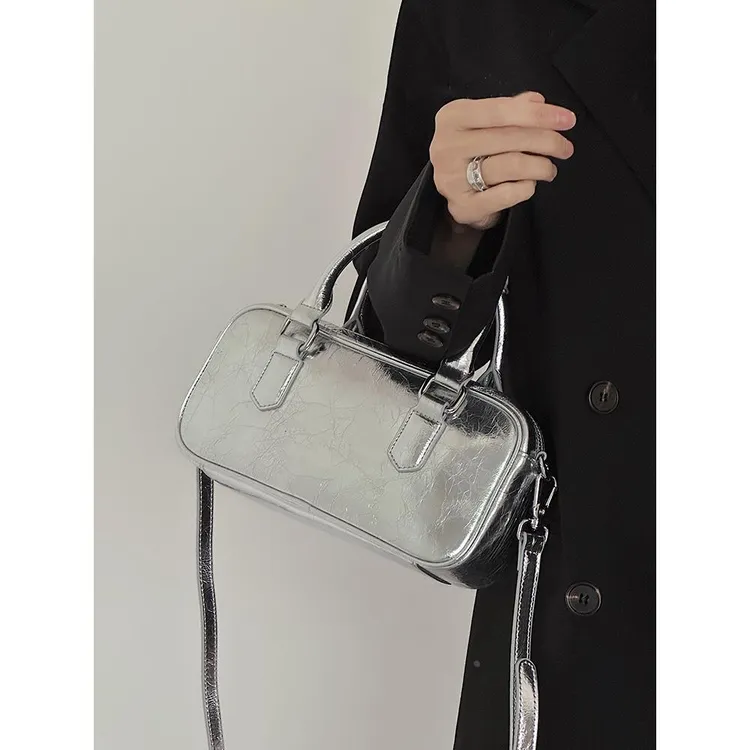 时尚纯色小方包春夏日常手提包女单肩斜挎小枕头包礼品