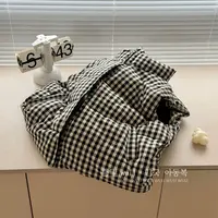 122904【现货】韩版儿童三防厚实格子棉马甲