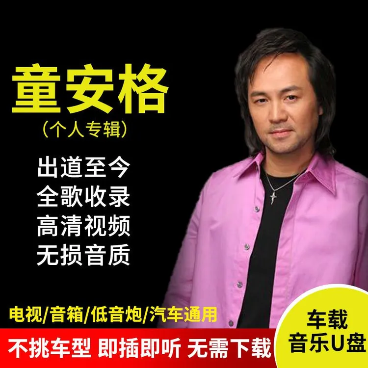 童安格全专辑歌曲车载音乐u盘经典老歌无损高音质mp3汽车车用mp3