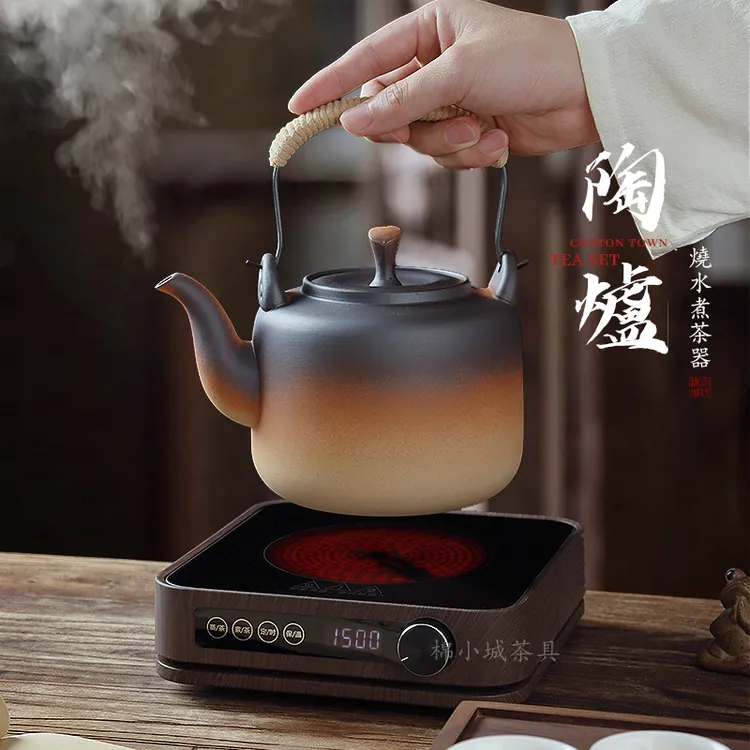 棉小城原矿提梁壶陶壶煮茶器煮水甘甜电陶炉泡茶壶带过滤网大容量